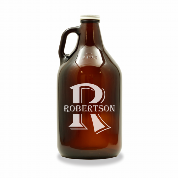 Classic | Personalized 64oz Glass Growler